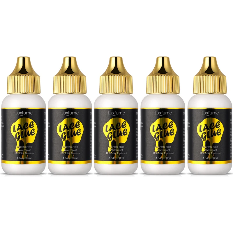 

Wholesale Front Lace Wig Glue Waterproof Extra Strong Hair Glue Adhesives Remover Strong Bond Hold Lace Wig Hair System Glue