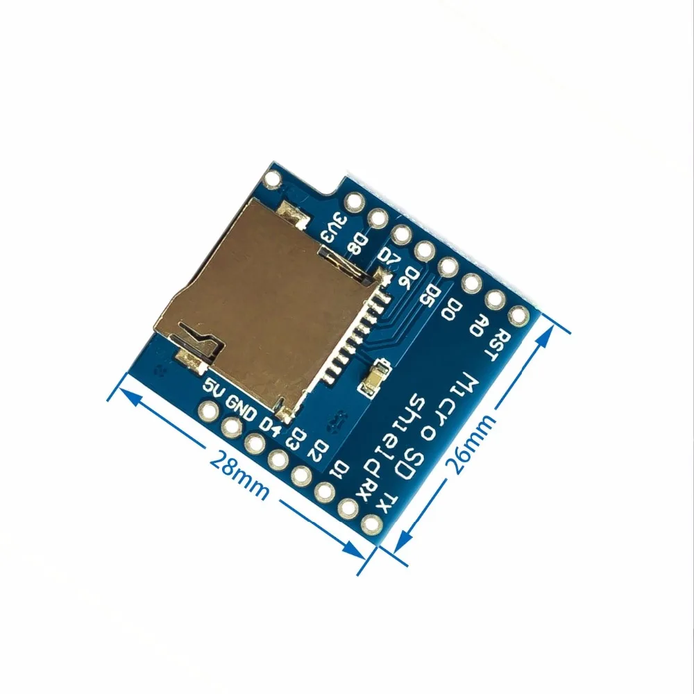 Micro SD Shield TF Card Read And Write Module For D1 Mini WIFI Expansion Board Learning Board For Arduino