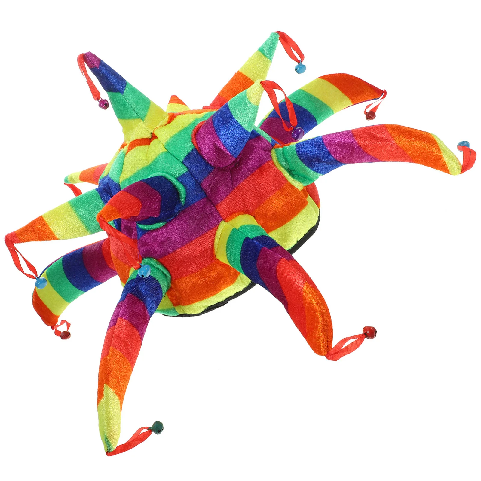 หมวกตัวตลกทรงหลายเหลี่ยม หมวกคอสเพลย์สำหรับผู้ใหญ่ อุปกรณ์เสริมสำหรับงานปาร์ตี้ ฮาโลวีน คาร์นิวัล มาร์ดิกราส์