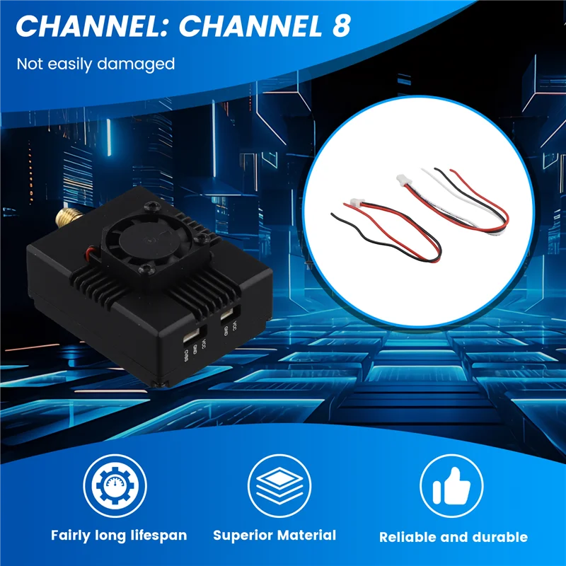 B68A para Caddxfpv 1.2G 1.3G 4W VTX 4000Mw 1.8-4W 8CH FPV Transmissor de áudio e vídeo para drone de avião de longo alcance RC