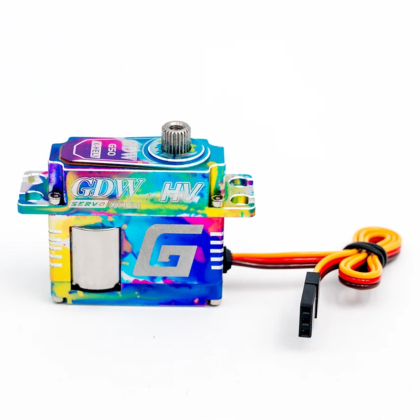 Zestaw tarczy sterującej GDW G50 i serwomechanizmu wąskopasmowego G55, rozmiar średni, do helikopterów wyścigowych 500 550