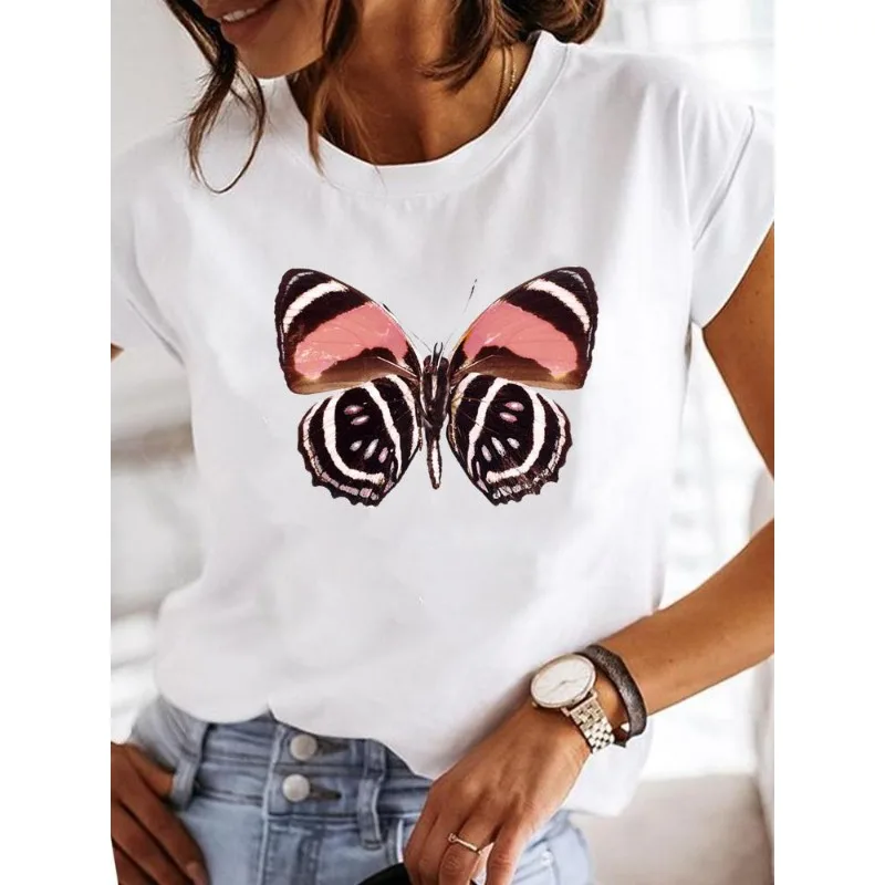 Ballon tendance d'amour des années 90 pour femmes, hauts d'été imprimés, t-shirts graphiques, vêtements esthétiques Harajuku