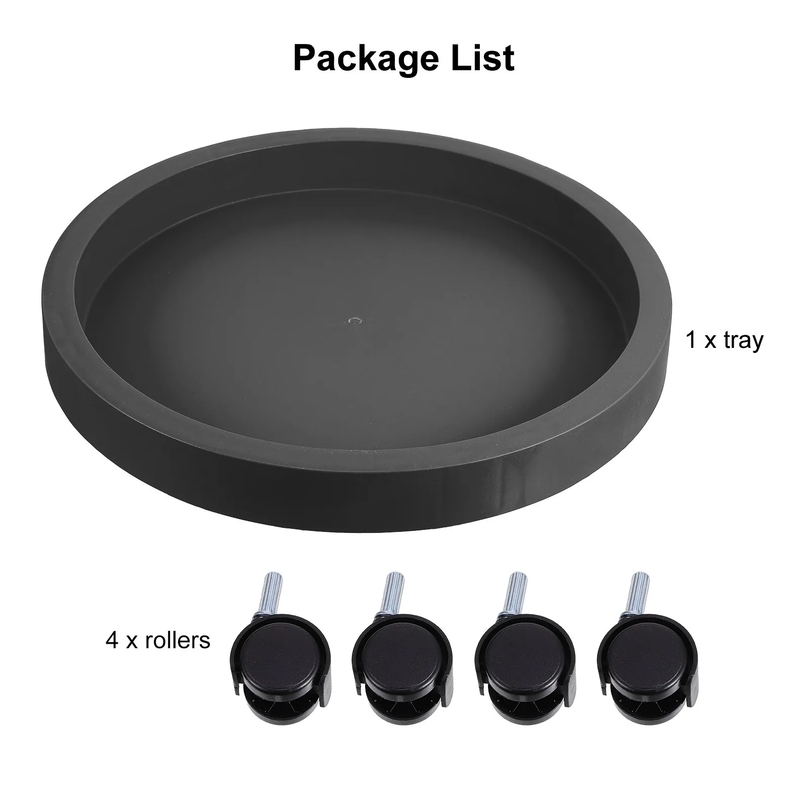 Plant Caddy with Wheels Heavy Duty Round Rolling Flower Pot Stand for Large Pots Indoor Outdoor Patio