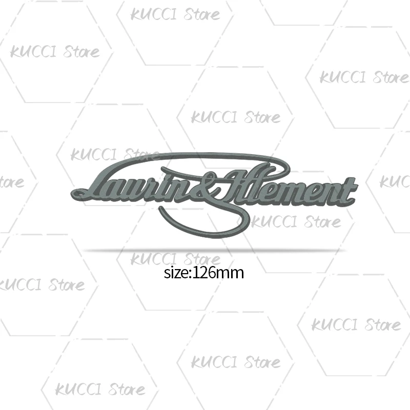 3D Car Sticker Laurin & Klement Logo Metal Emblem Badge Decals For Sport Line Octavia Rapid Kodiaq Superb Fabia Kamiq L&K