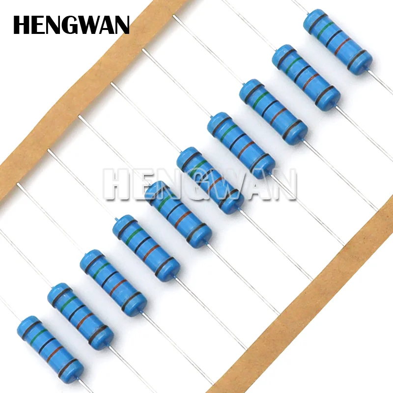 10pcs 3W Metal Film Resistor 1%  0.1R - 2.2M 2.2 10 100 150 220 270 330 470 1K 2.2K 4.7K 10K 15K 22K 47K 100K 220K 470K 1M ohm