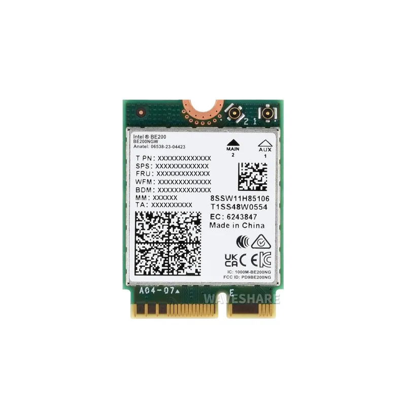 WiFi 7 BE200 Card BE200HMW mini pcie For Bluetooth 5.4 Tri Band 2.4G/5G/6GHz Wireless Network Adapter BE200 NIC Gigabit Tri-Band