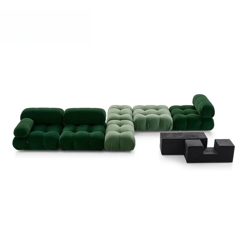 

Wabi Sand Cream Wind Living Room Fabric Creative Design French Sofa Module Free Combination