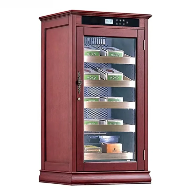 

Factory direct offer 5 tray led lighting electric humidor cabinet with cooling humidity control automatic