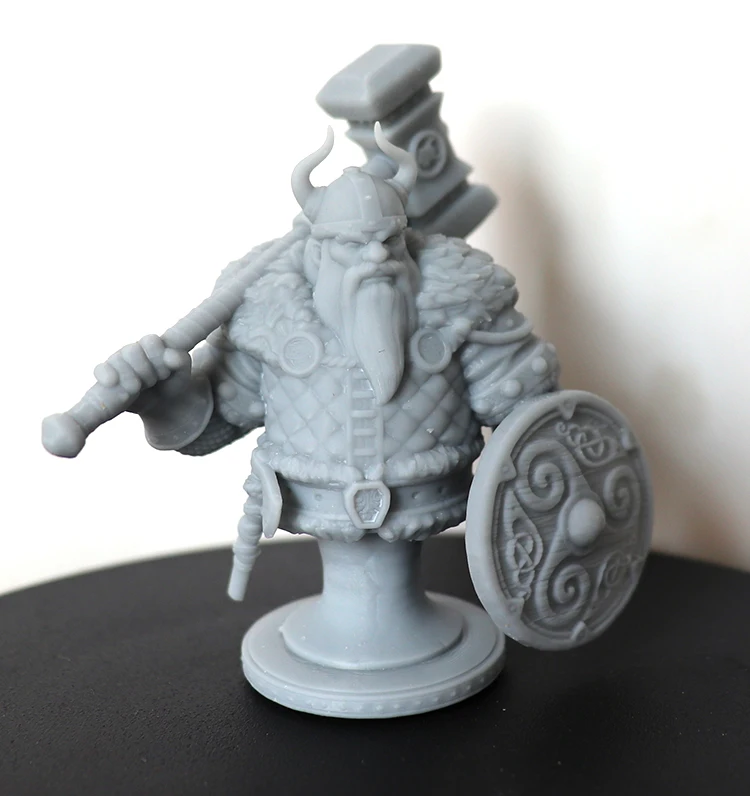 60mm Resin Model Viking Warrior Bust Figure Unpaint No Color RW-675B