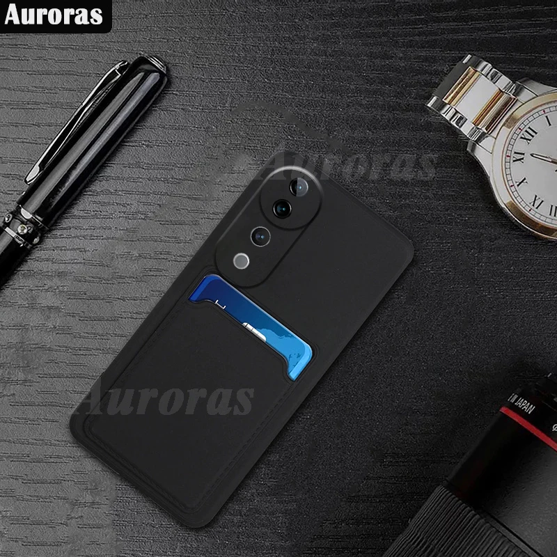 Auroras For VIVO V40 Pro 5G Case Card Slot Wallet Silicone Shockproof Bumper Soft Shell For VIVO V40 Lite Back Cover image 2