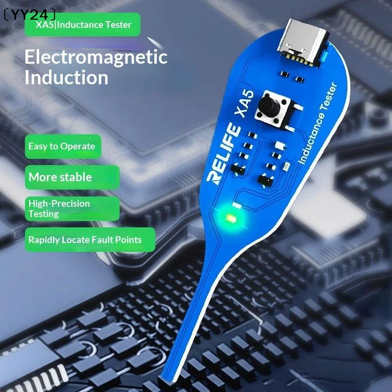 1Pcs Electromagnetic Induction High Precision Detection Strong Stability Rapid Fault Lock Type-c XA5 Inductance Tester