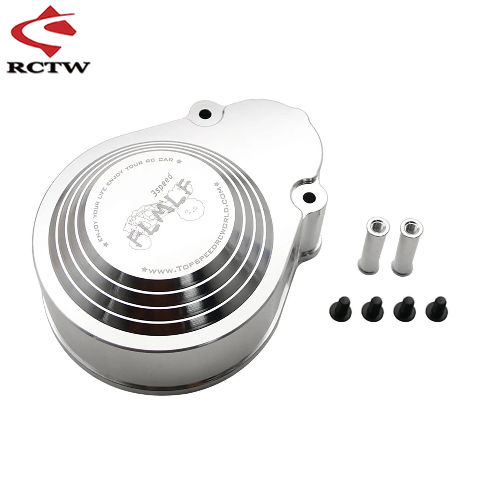 HD Aluminum 3 Speed Transmission Gear Cover for 1/5 Rc Car Gas GTB Racing HPI ROFUN ROVAN KM BAJA 5B 5T 5SC SS Truck Parts