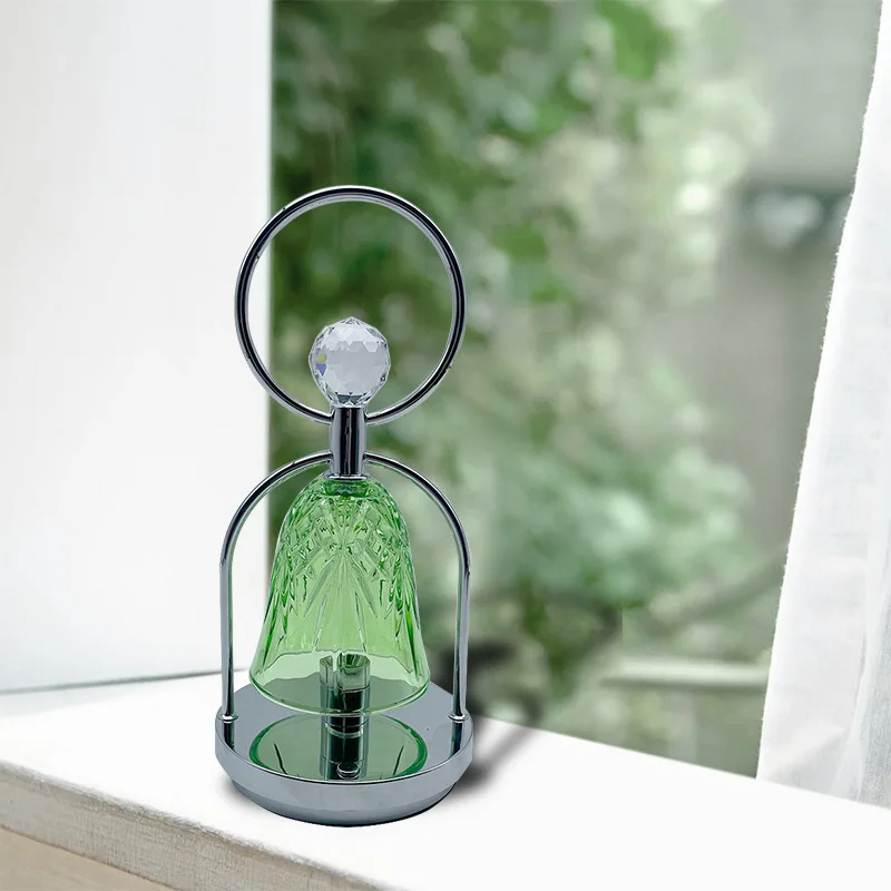 Light Luxury and Simple Desktop Decoration Small Night Light Geometric Glass Bedside Table Lamp Atmospheric Desk Lamp