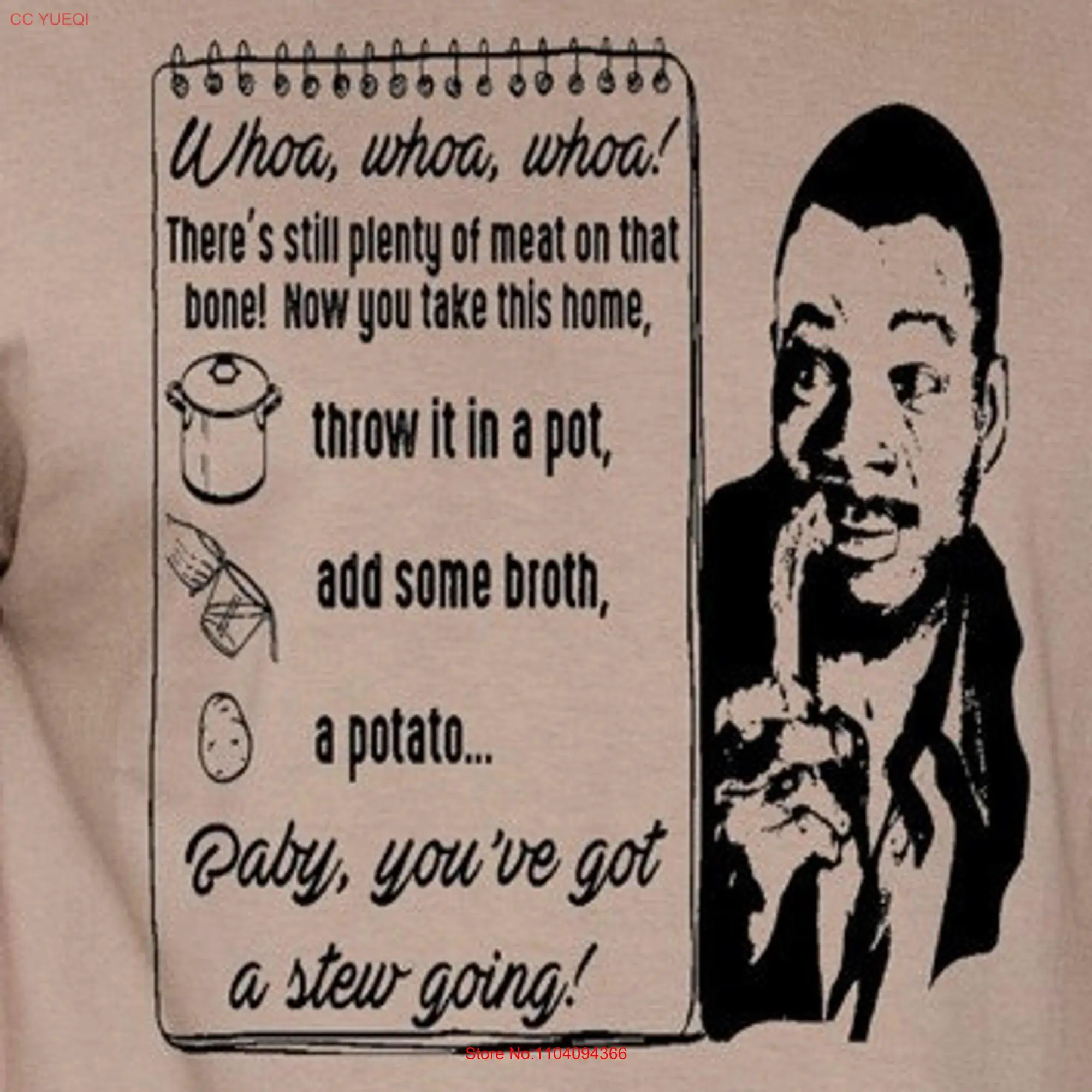 BABY you've got a stew going Funny Mens T Shirt Carl Weathers quote fan art arrested short sleeved long or short sleeves