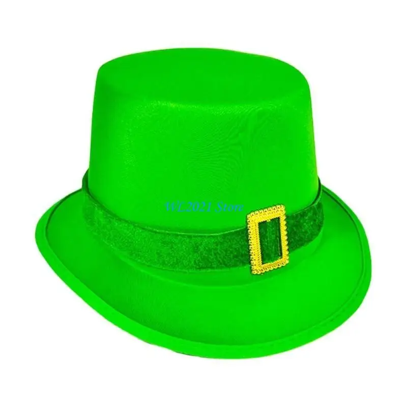 

G5GC Unisex Cylinder Hat Distinctive Buckles Stage Performances Hat Role Playing Hat for Parties and Nightclub Outfits