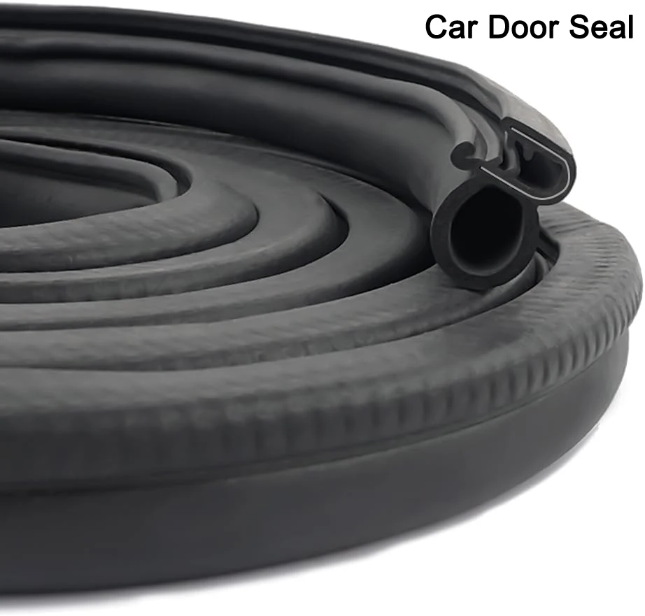 Car Door Rubber Seal Strip Rubber Edge Trim Weather Striping Trim Seal Automotive Weather Stripping Edge Guard for Cars Trucks