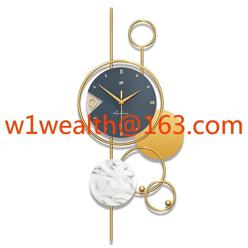 

Креативные бесшумные настенные часы без перфорации, современные легкие роскошные декоративные часы, простые скандинавские часы для гостиной