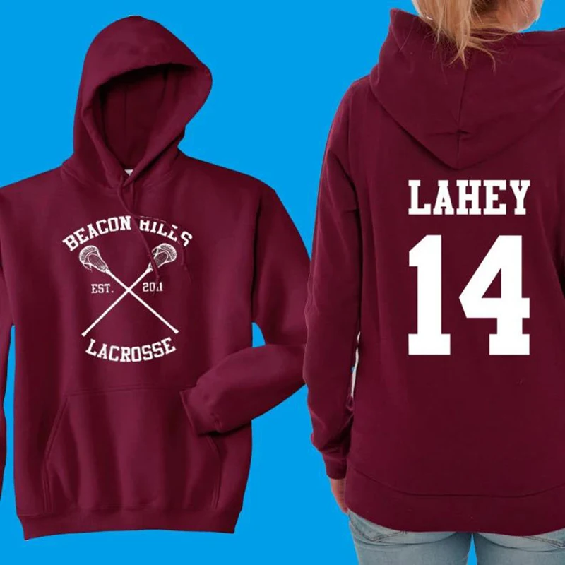 Teen Wolf Hoodie Beacon Hills Lacrosse Hoodie Stilinski 24 Retro Teen Wolf Hooded Sweatshirt Lahey McCall Hale Teen Wolf Hoodies