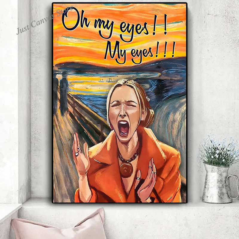 Friends Classic Tv Show Phoebe Buffay Oh My Eyes My Eyes Canvas Paintings Print Wall Art Poster For Bedroom Home Decoration