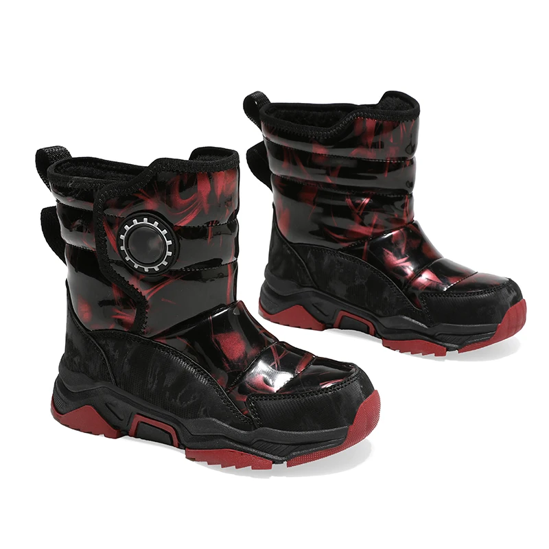 أحذية رياضية جديدة للأطفال مضادة للانزلاق للشتاء، أحذية جري مرنة خفيفة الوزن لحماية القدم في الهواء الطلق، أحذية ترفيهية للعب الثلج