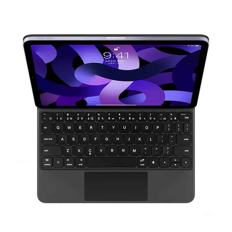 Teclado mágico para iPad Pro 11, 12,9, 2021, 2020, 2018, Air5 4, 10,9, 3. ª y 5. ª generación, diseño flotante magnético, Trackpad