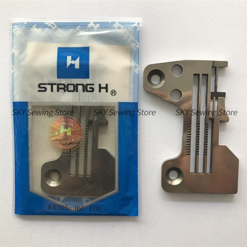 R4305-J6E-E00 R4305-J6E-E00(ZS) Needle Plate Strong H Iron Plate for Juki MO-6700 6714 Four Thread Overlock Sewing Machine 2*4.0