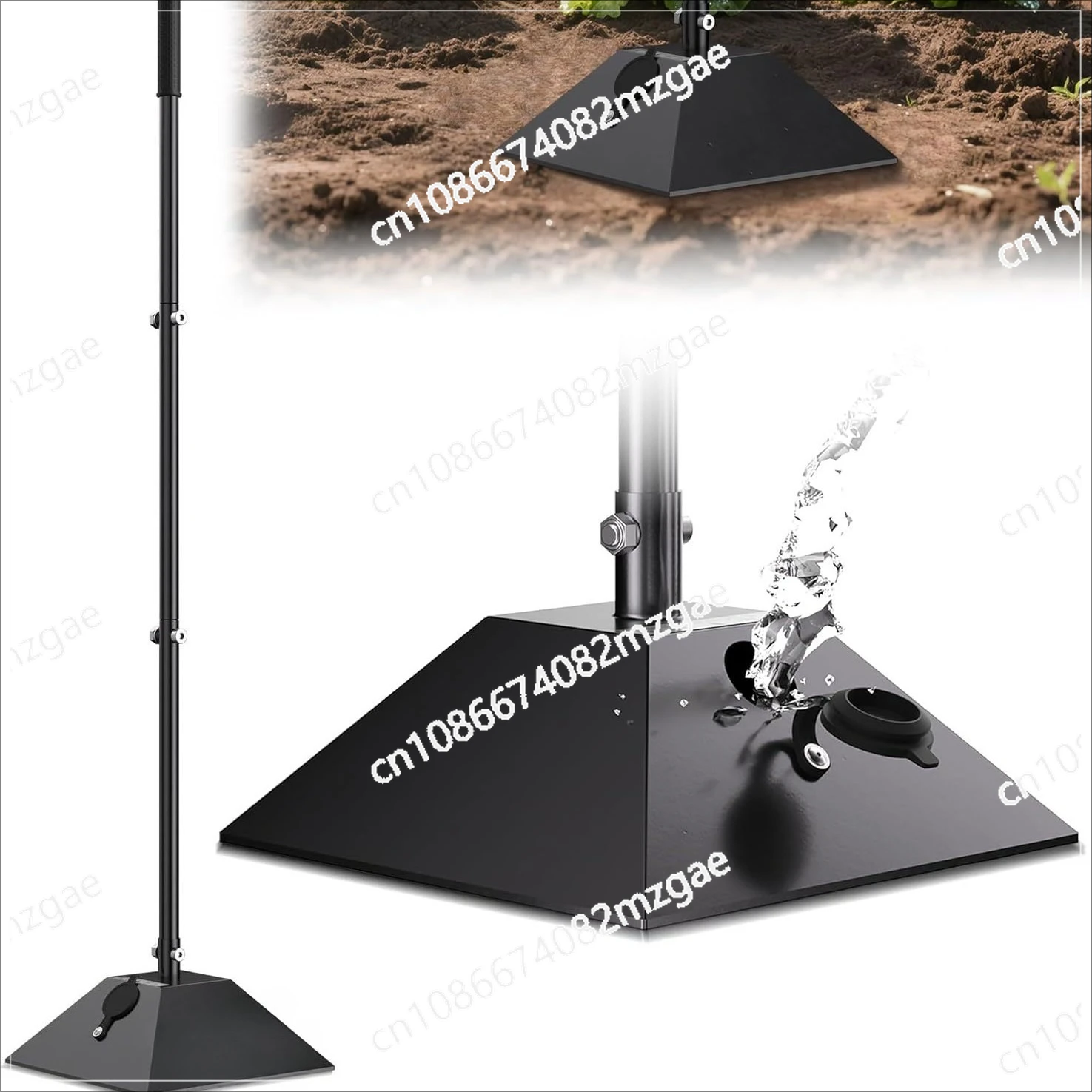 

Rammer plate tool, ramming foundation agricultural ground compactor flat