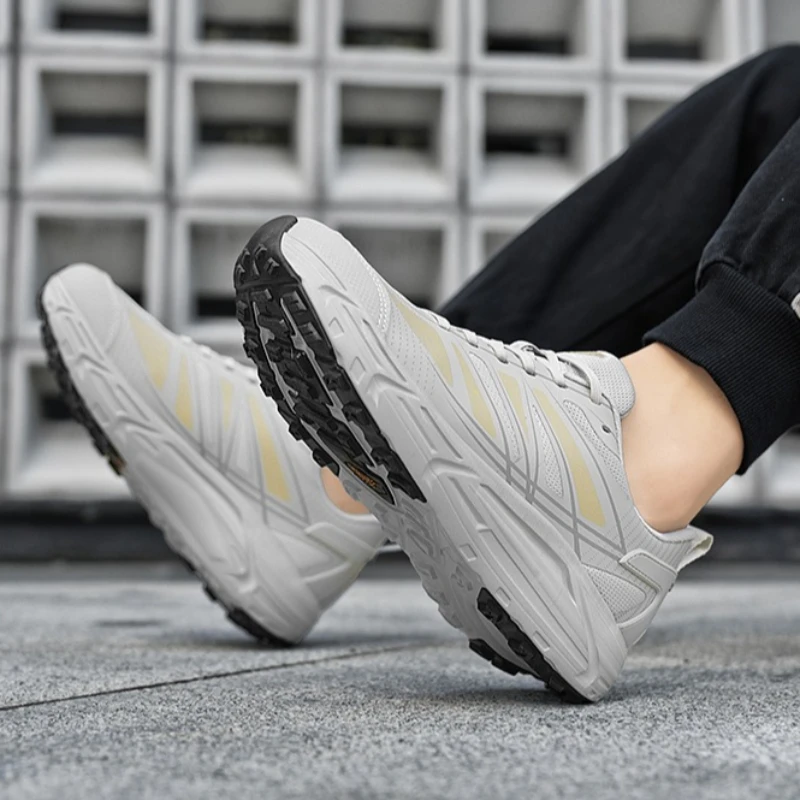 

Outdoor Large-sized Men's Multi-color Thick-soled Height-increasing Rebound Shock-absorbing Lace-up Casual Sports Running Shoes
