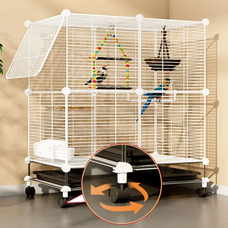 Reprodução ao ar livre Canari Bird Gaiolas, Grande Budgie Parrot Stand, Alimentador de pássaros, Pigeon Cage, Pet Products