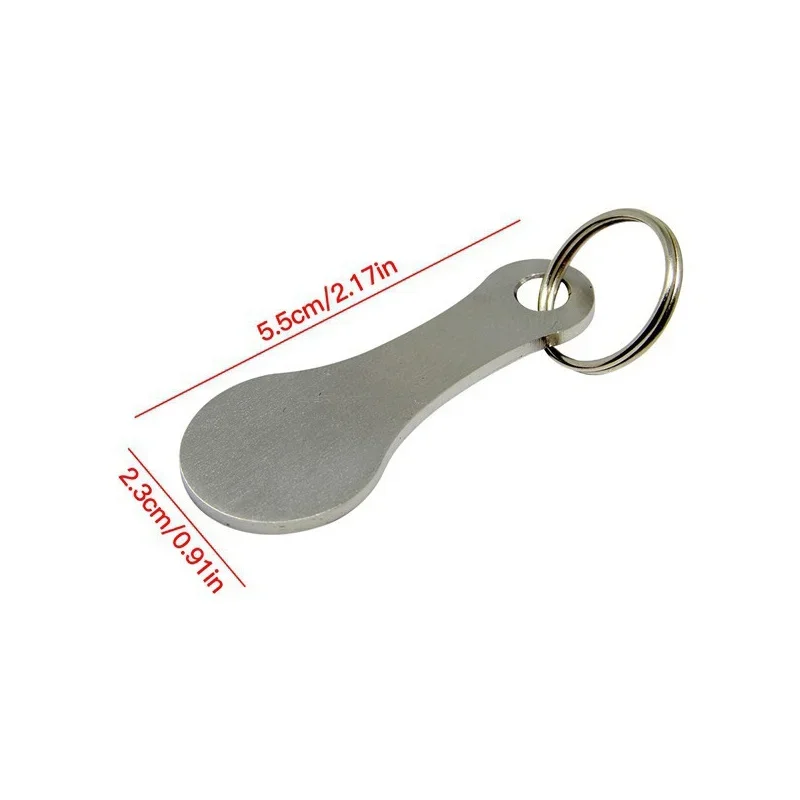 1/3pcs Ring For Key Keychain Metal Aluminum Alloy Sliver Color Shopping Cart Token Keyring Accessories Decor Keyring Hook#H image 4