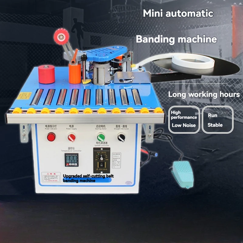 

Небольшой автоматический кромкооблицовочный станок с роликом работает на долгое время и подходит для украшения дерева.