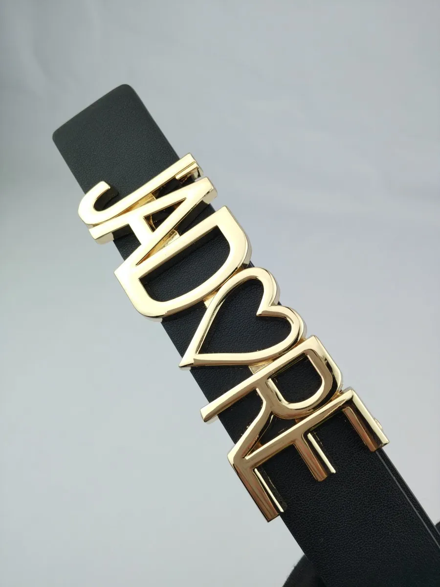 Fashion 2.3cm Width Leather Belt for Women Metal Buckle Waist Strap Female Jeans Dress Trouser