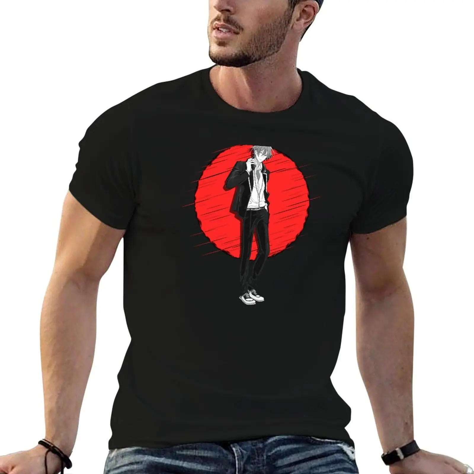 Sasaki and Miyano Anime - Sasaki Shuumei T-Shirt Lightweight Print T-Shirt