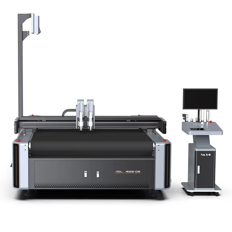 Fully Automatic 1625 Cnc Digital Eva Sponge Foam Oscillating Knife Straight Cut Die Making Pvc slippers Rubber Cutting Machine