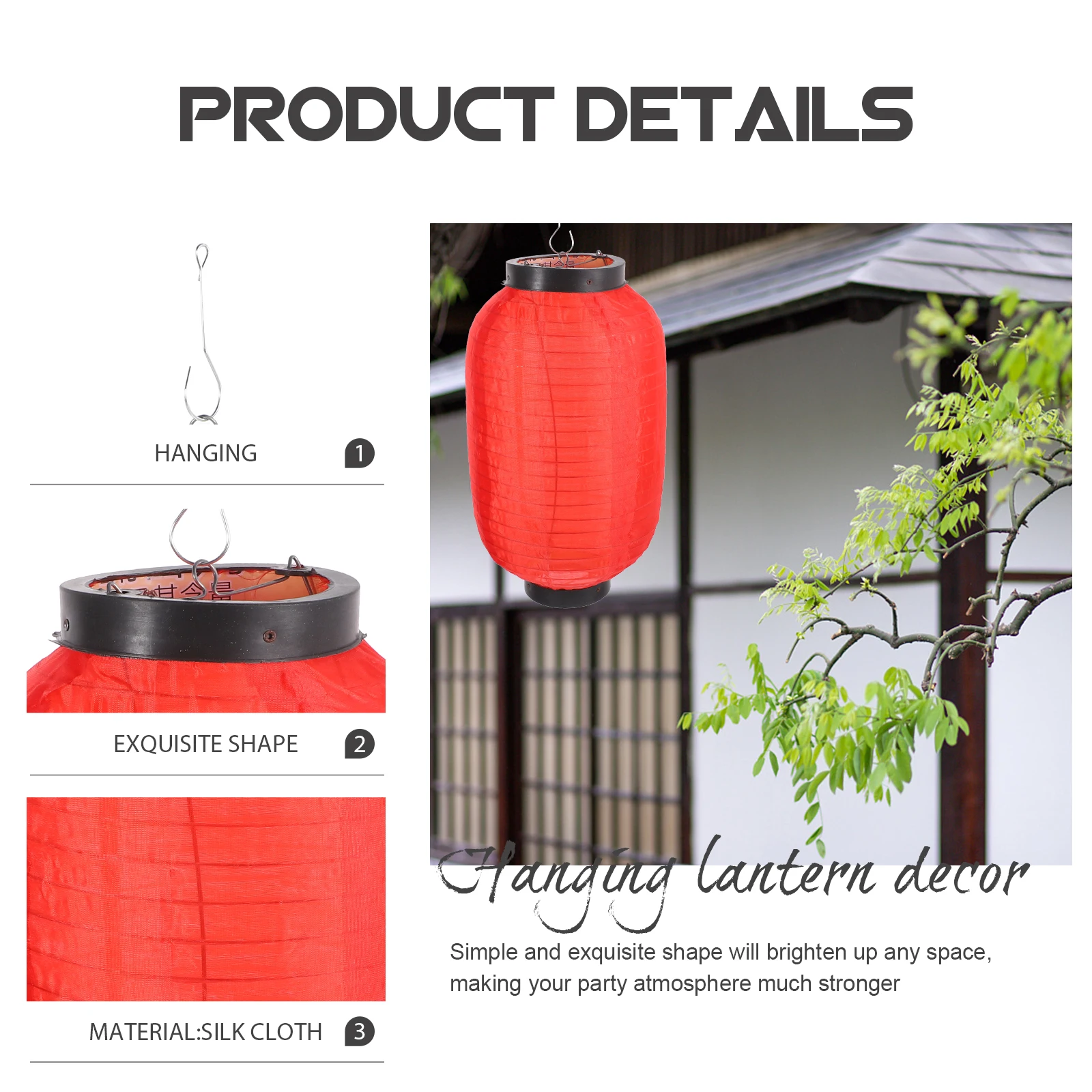 

4 шт. водонепроницаемый складной фонарь суши подвесные украшения декоративная лампа фонарики в японском стиле