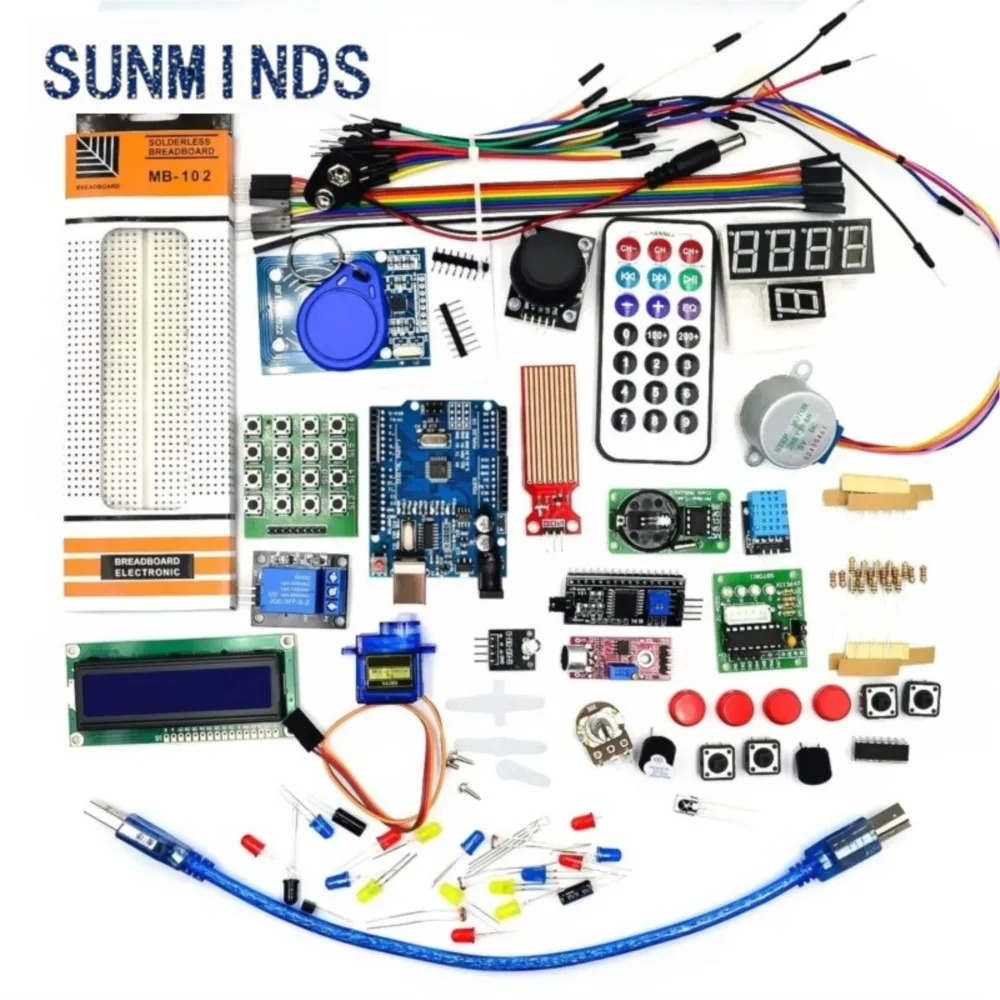 1sets Upgraded Advanced Version Starter Kit the RFID learn Suite Kit LCD 1602 for Arduino UNO R3