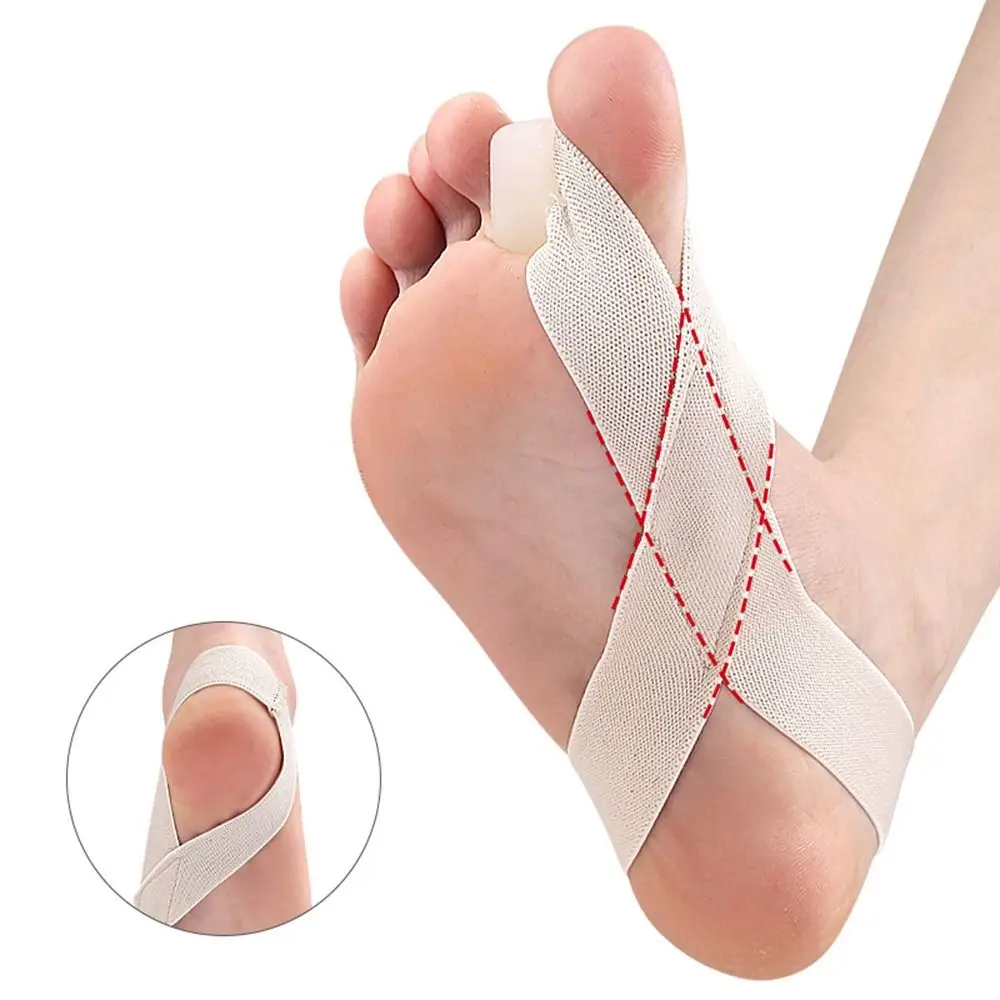 1pair Unisex Elastic Hallux Valgus Corrector Washable Reusable Toe Splint Soft Thumb Toe Separator