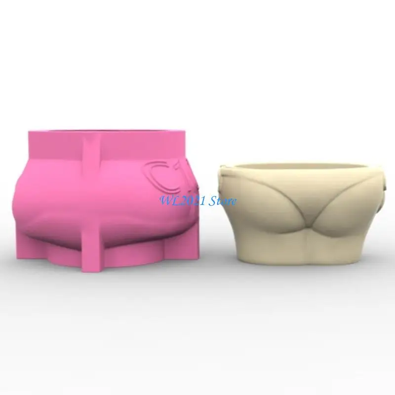 

G5GC Professional Silicone Cement Mold For Body Shaped Plant Pots DIY Home Garden