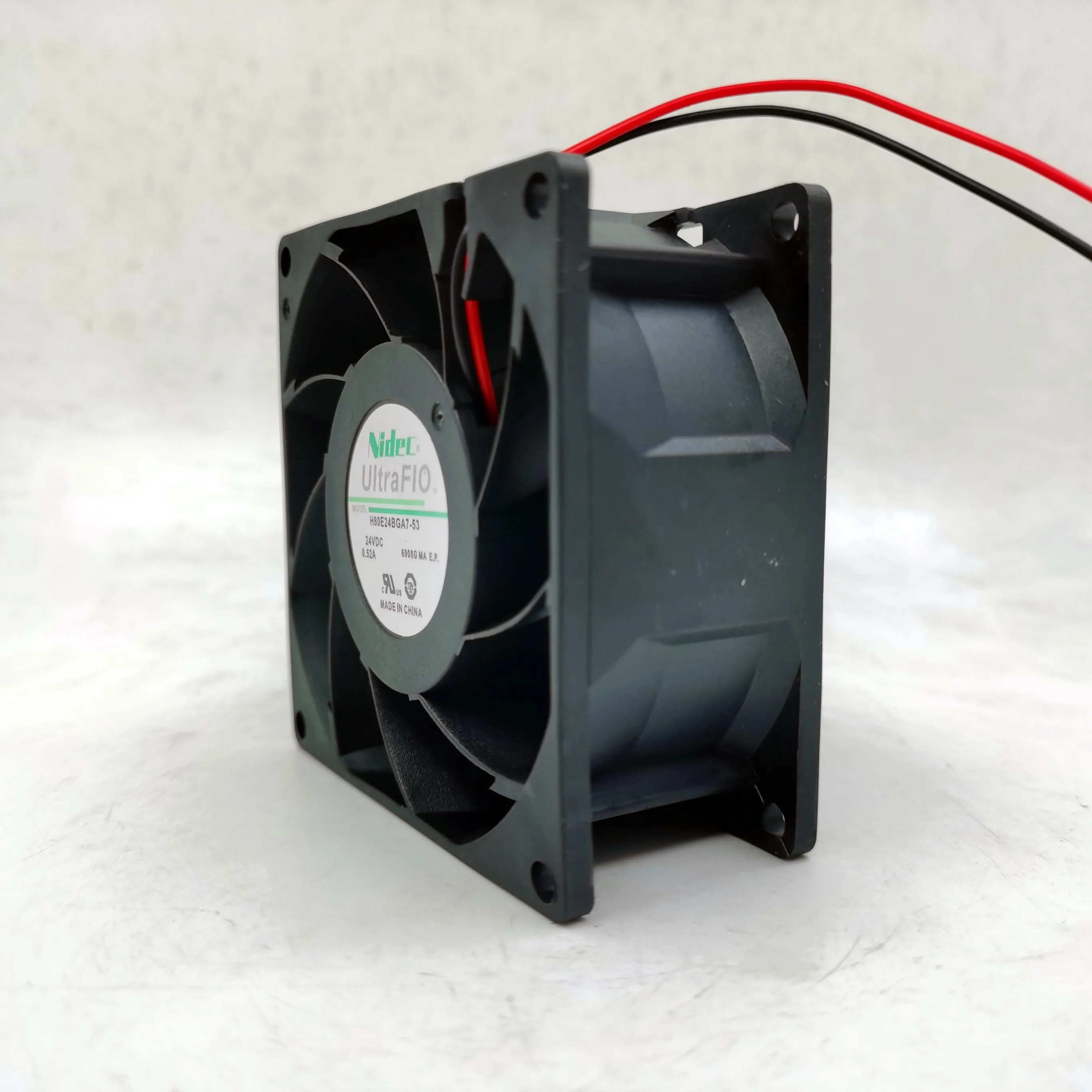 جديد الأصلي H80E24BGA7-53 24V 0.52A 8038 80x80x38 مللي متر مروحة التبريد المبرد