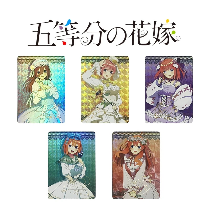 

5Pcs/set The Quintessential Quintuplets Collection Card Anime Characters Uesugi Raiha Board Game Card Kids Toys Christmas Gift