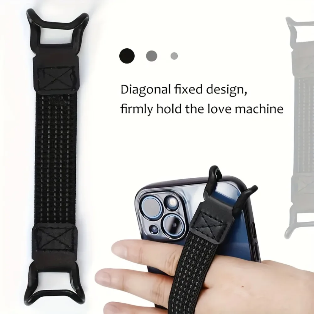 1pc Mobile phone anti-drop belt elastic strap bracket, one-handed operator, creative anti-skid anti-drop handheld bracket, mobile phone ring buckle, mobile phone holder - Detail 1