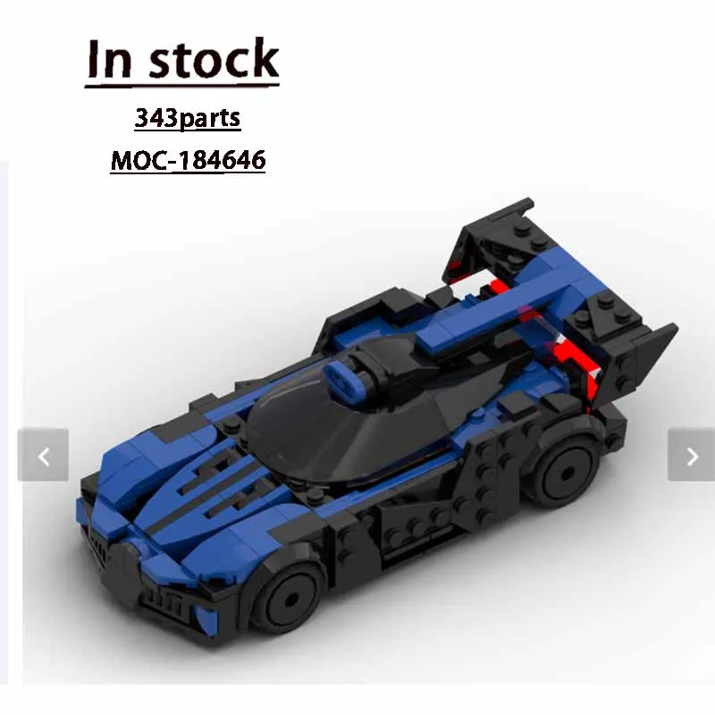 

MOC-184646 New Classic Sports Racing Car Building Block Model 343 Parts - Boys' Children's Birthday and Christmas Toy Gift