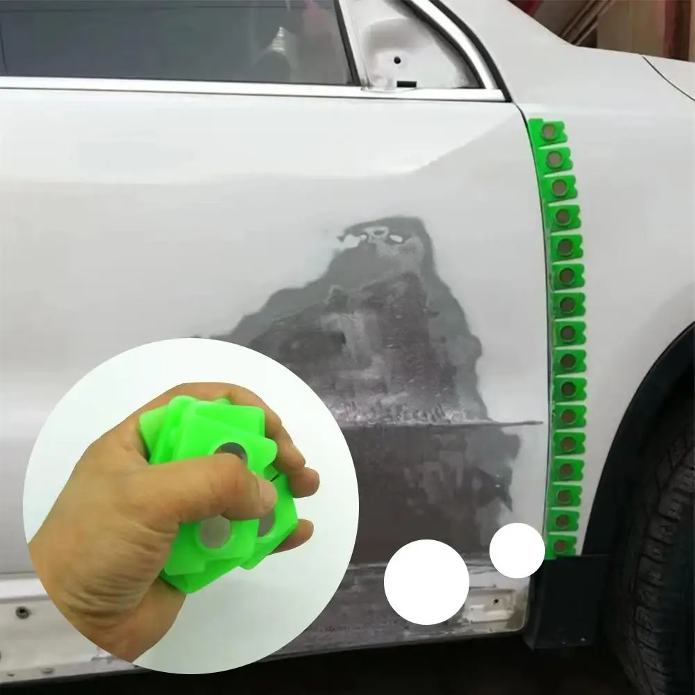 Car Door Edge Guards Strip Green Anti-Scratch Protector With Magnetic Design Flexible Anti-Collision Strip For Car Door & Mirror