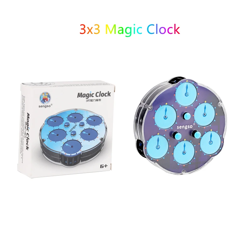 Sengso Magnétique horloge Magique 3x3x3 horloge Magique 4x4 horloge magique 5x5 Horloge Magique 3x3 cube magique horloge Magnétique Vitesse horloge cube jouet 3x3 Magnetic Magic clock 4x4 clock 5x5 clock