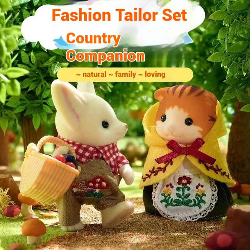 Authentic Sylvanian Families Anime Character Simulation Playhouse Toy Room Decoration Toy Christmas Gift