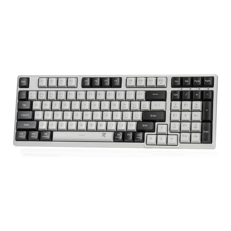 Redragon BK7114 Low-Profile 2.4G BT Wireless Computer 98 Keys Slim Office PC Scissors Mechanism Tactile Quiet Keystroke Keyboard