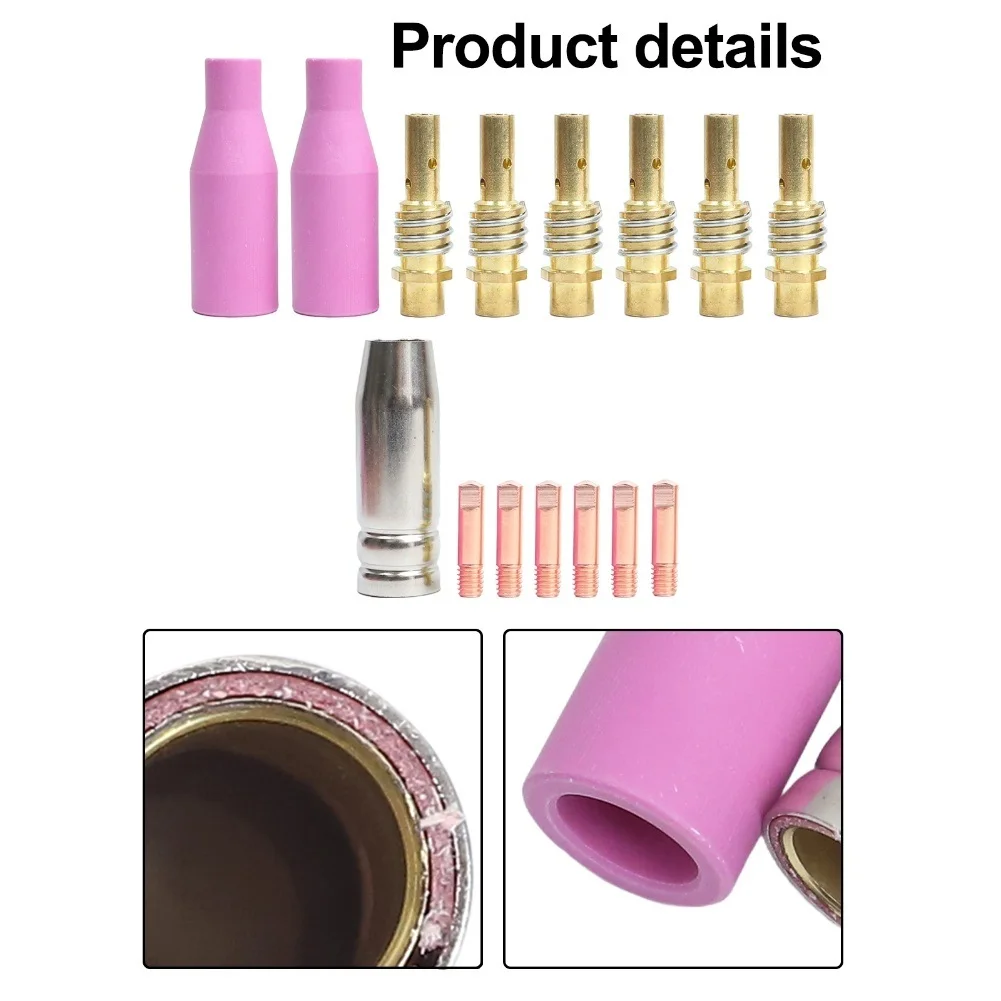 

Промышленное использование, 15 шт., медные держатели, 15 шт., комплект сварочных принадлежностей, розовые насадки для глиняной посуды, простая установка