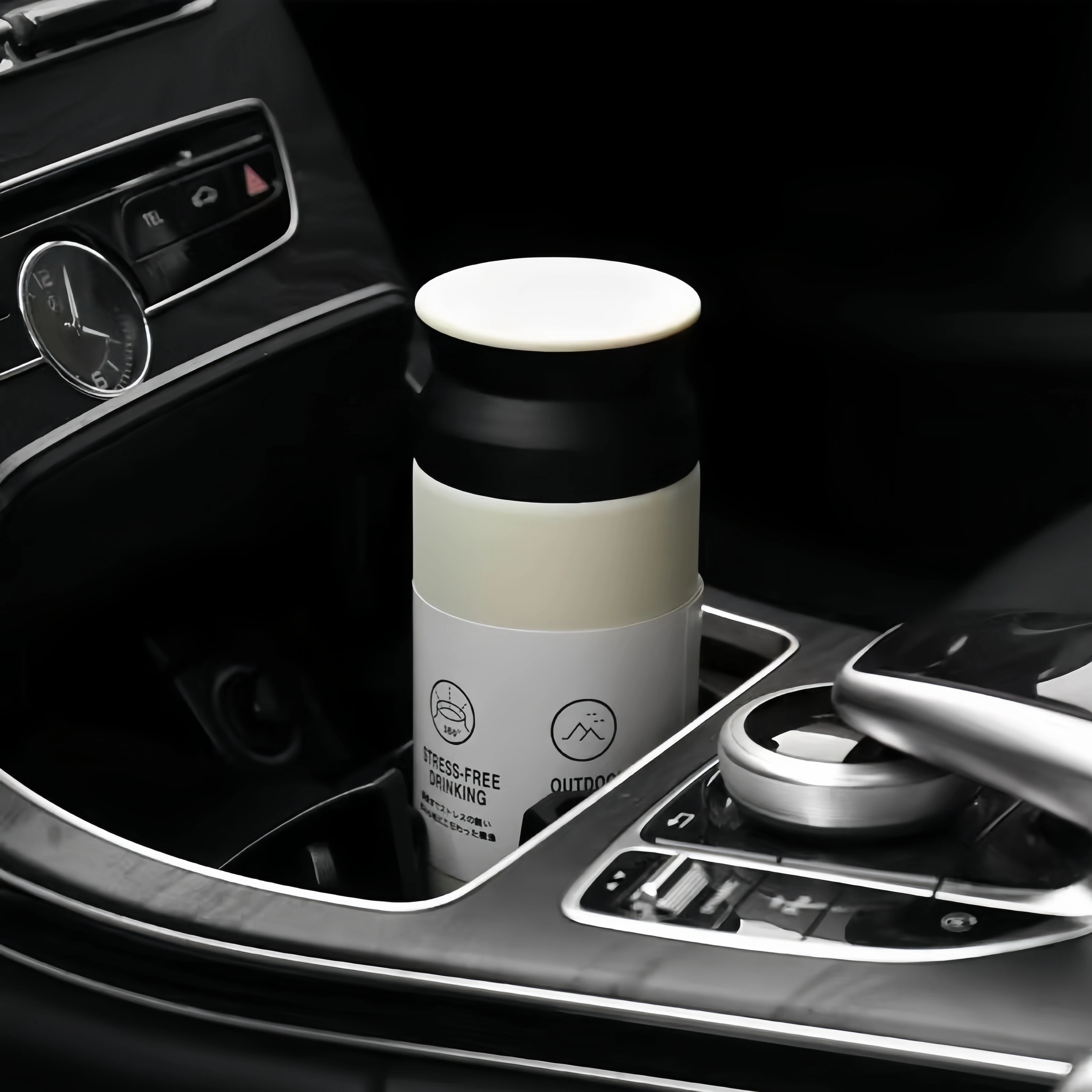 زجاجة مياه معزولة من الفولاذ المقاوم للصدأ خالية من مادة BPA 350 مللي زجاجة مياه حرارية زجاجة ترمس محمولة كوب قهوة ساخن وبارد #3