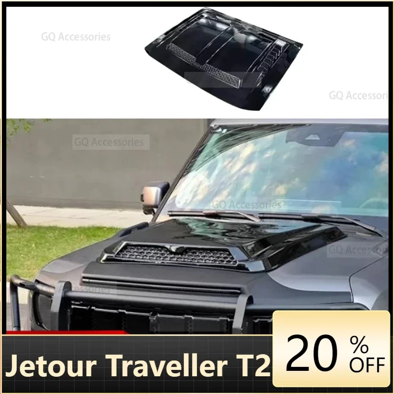 

Fit for cherry Jetour Traveller T2 Car Front Hood for Modified Brabus Kit Engine Hood Fake Air Inlet Original Trim