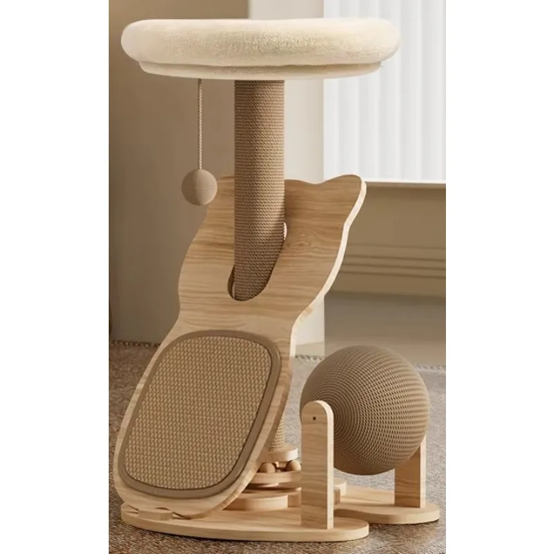 

Multi-layer Pet Supplies Cat Scratching Board Climbing Frame Toys in One Multi-Purpose Cat Tree Christmas Gift Idea